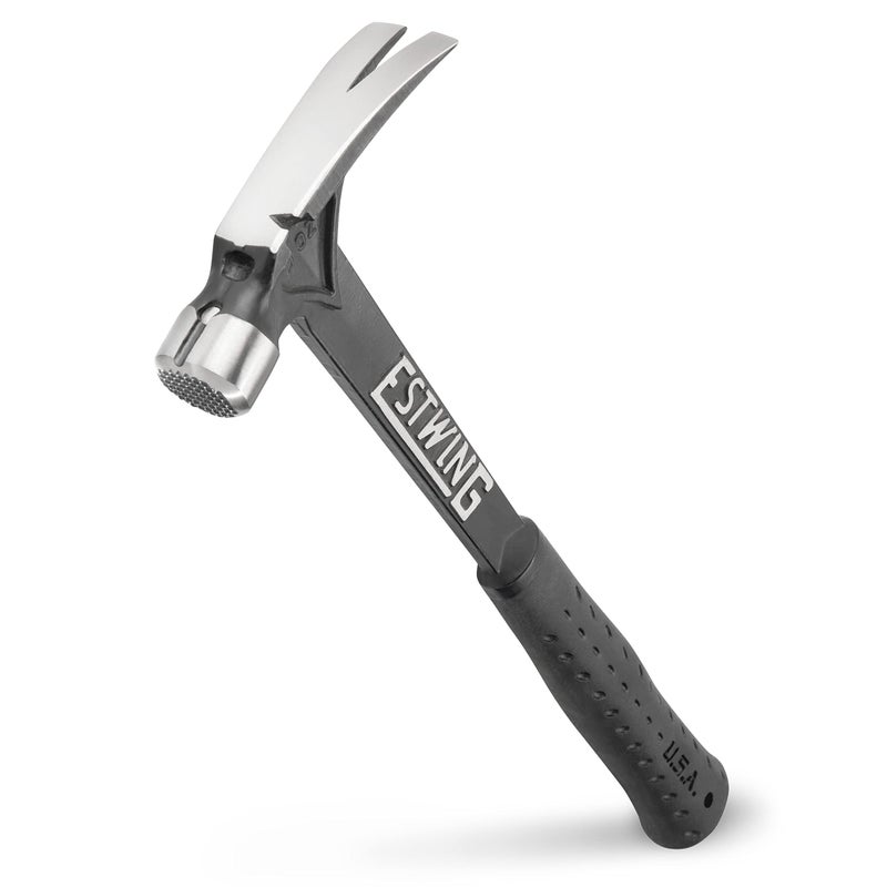 ESTWING Ultra Series Hammer - 15 oz Rip Claw Framing Hammer with Milled Face & Shock Reduction Grip - EB-15SM - Image 1